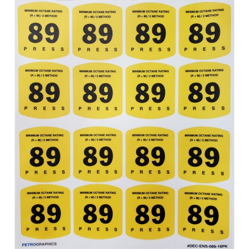89 OCT DECAL 16 PACK - ENCORE S - Graphic Overlays & Decals